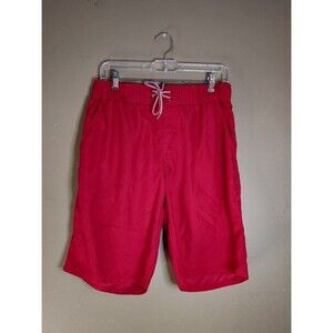 Old Navy Men's Bright Red  Swim Trunks - Elastic Waist, Drawstring Size S
